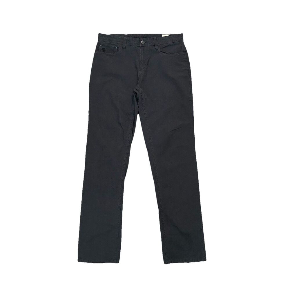 English Laundry Walker Men's Pants 32x34 Black Chino 5-Pocket Slim Straight Fit